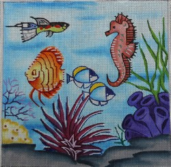 click here to view larger image of Tranquil Sea D (hand painted canvases)