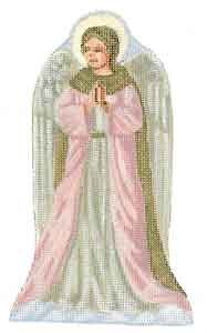 click here to view larger image of Pink Angel Nativity Doll (hand painted canvases)