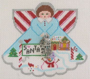click here to view larger image of North Pole Angel (hand painted canvases)