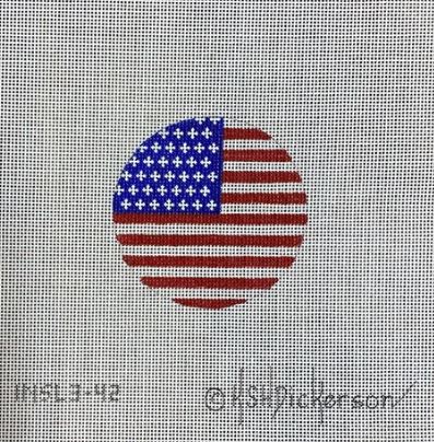 click here to view larger image of American Flag (hand painted canvases 2)