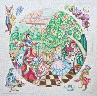 click here to view larger image of Alice In Wonderland - Small (hand painted canvases)