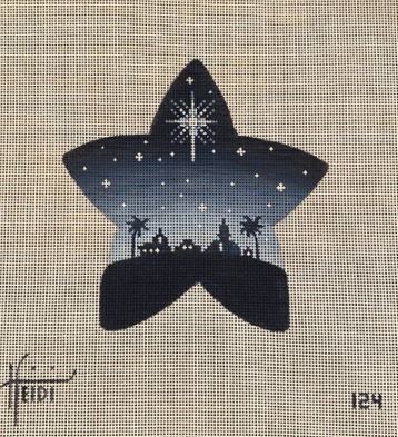 click here to view larger image of Bethlehem Star (hand painted canvases)
