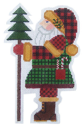 click here to view larger image of Folk Santa - Woodland (hand painted canvases)