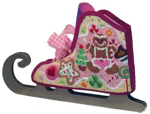 click here to view larger image of Sugar and Spice Skate (hand painted canvases)