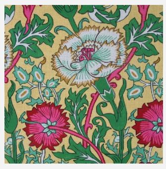 click here to view larger image of William Morris Pink (hand painted canvases)