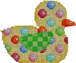 click here to view larger image of Coin Dot Duckie (hand painted canvases)