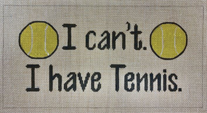click here to view larger image of I can't I have Tennis (hand painted canvases)