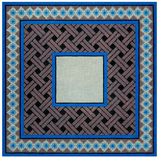 click here to view larger image of Brown Basket Weave - Small (hand painted canvases)