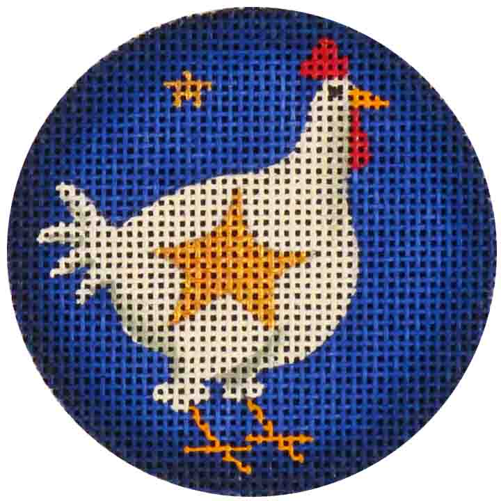 click here to view larger image of Patriotic Chicken (hand painted canvases)