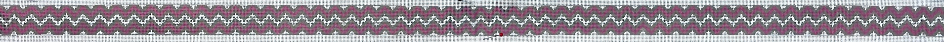 click here to view larger image of Zigzag Pink (hand painted canvases)