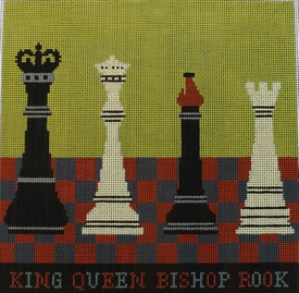 click here to view larger image of Chess (hand painted canvases)