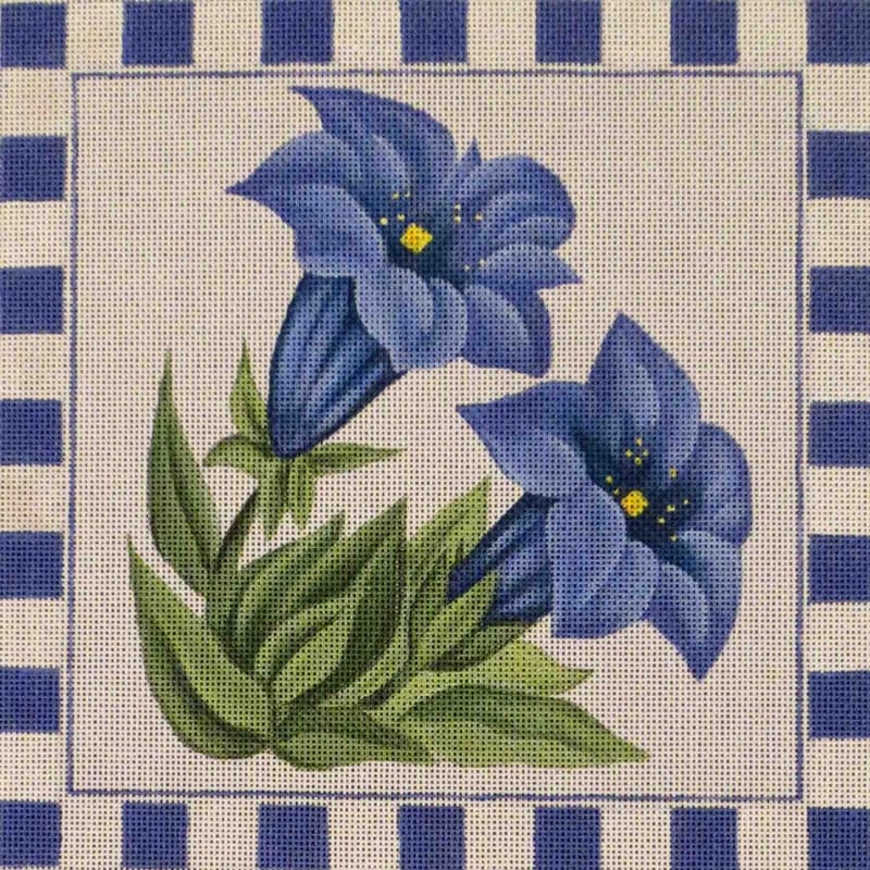 click here to view larger image of Blue Gentian (hand painted canvases)