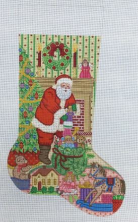 click here to view larger image of Christmas Stocking - 7349 - 13M (hand painted canvases)
