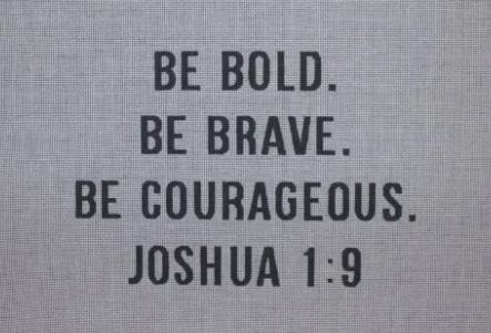 click here to view larger image of Be Bold, be brave ... (hand painted canvases)
