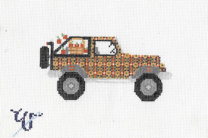 click here to view larger image of Apple Picking Jeep (hand painted canvases)