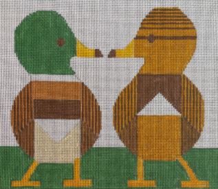 click here to view larger image of Pair of Ducks (hand painted canvases)