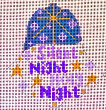 click here to view larger image of Silent Night Bell (hand painted canvases)