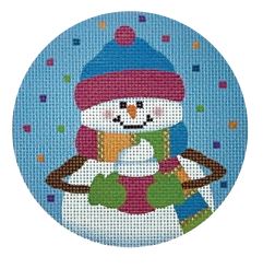 click here to view larger image of Cocoa Snowgirl   (printed canvas)