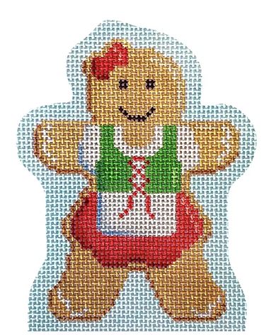 click here to view larger image of Candy Cottage Add On - Gingerbread Girl (hand painted canvases)