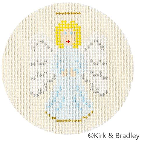click here to view larger image of Advent Ornaments - Angel (hand painted canvases)