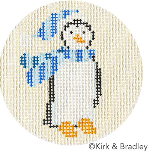 click here to view larger image of Advent Ornaments - Penguin (hand painted canvases)