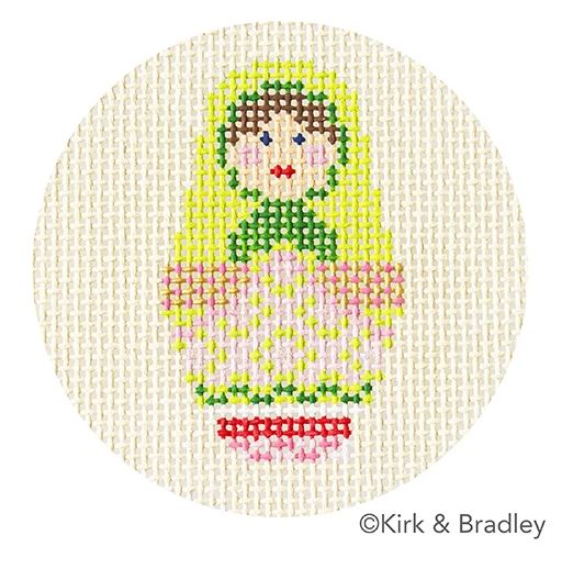 click here to view larger image of Advent Ornaments - Russian Doll (hand painted canvases)