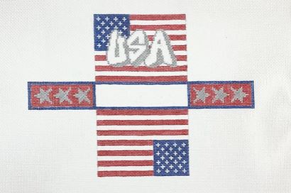 click here to view larger image of USA Flag Mini Bag (hand painted canvases)