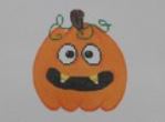 click here to view larger image of Candy Corn Teeth Pumpkin (hand painted canvases)