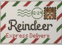 click here to view larger image of Reindeer Letter (hand painted canvases)