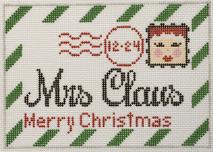 click here to view larger image of Mini Letter - Mrs Claus (hand painted canvases)