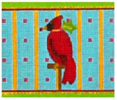 click here to view larger image of Cardinal Cracker (hand painted canvases)
