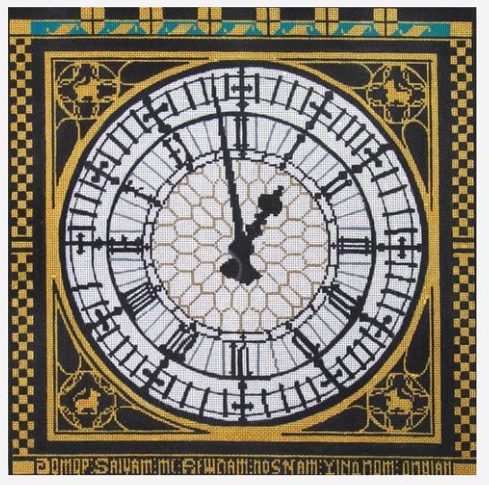 click here to view larger image of Big Ben Face (hand painted canvases)