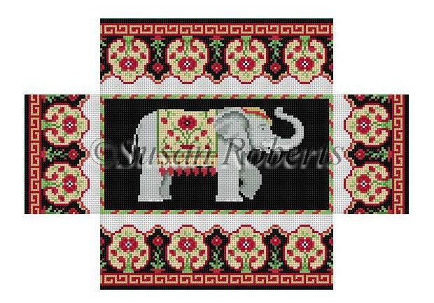 click here to view larger image of Elephant Brick Cover  (hand painted canvases)