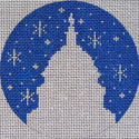 click here to view larger image of Snow Spangled DC  (hand painted canvases)