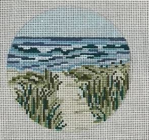 click here to view larger image of Beach Path Ornament (hand painted canvases)