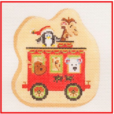 click here to view larger image of Cookie Closed Car Train (hand painted canvases)