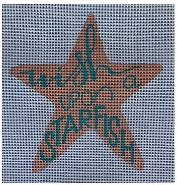 click here to view larger image of Starfish Wish (hand painted canvases)