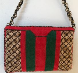 click here to view larger image of  Gucci Style Mini Purse Ornament (hand painted canvases)