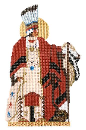 click here to view larger image of Southwest Nativity - Blackfoot Chief (hand painted canvases)