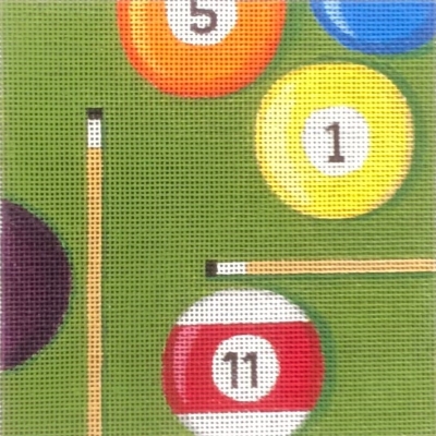 click here to view larger image of Pool Cue Balls (hand painted canvases)