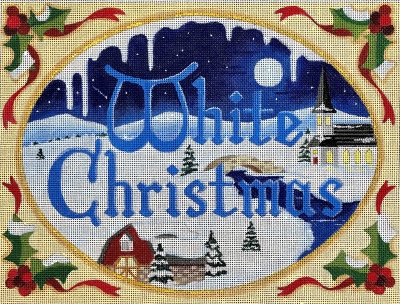 click here to view larger image of White Christmas (hand painted canvases)