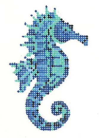 click here to view larger image of Cerulean Seahorse (hand painted canvases)