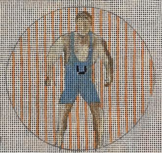 click here to view larger image of Wrestler Ornament (hand painted canvases)