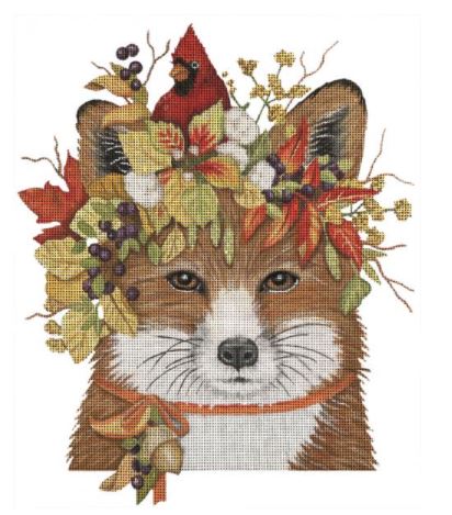 click here to view larger image of Autumn Fox (hand painted canvases)
