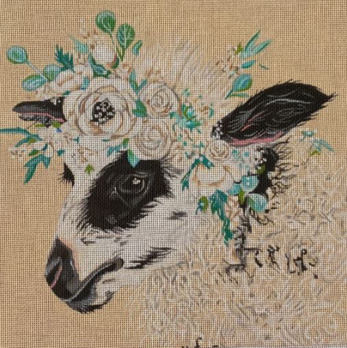 click here to view larger image of Boho Baby Grace the Lamb (hand painted canvases)