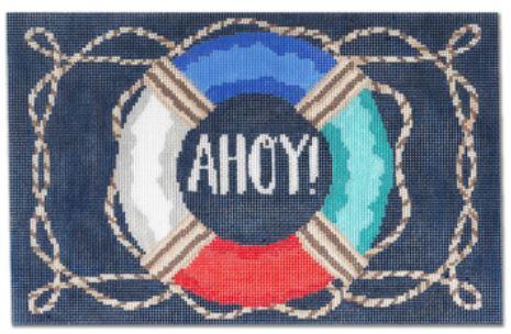 click here to view larger image of Ahoy ! (hand painted canvases)