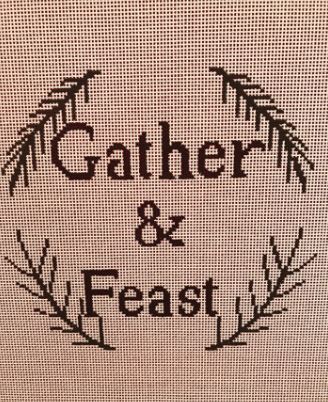 click here to view larger image of Gather & Feast (hand painted canvases)