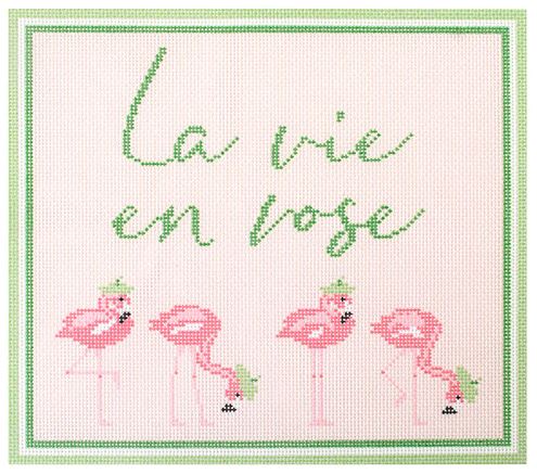 click here to view larger image of La Vie en Rose (printed canvas)