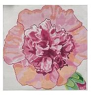 click here to view larger image of Ruffled Hollyhock (hand painted canvases)