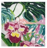 click here to view larger image of Jungle Orchid 3 (hand painted canvases)